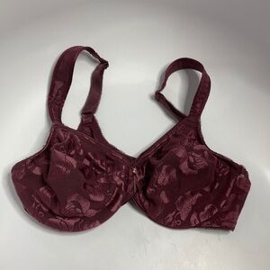 Wacoal maroon awareness‎ lace bra 34C